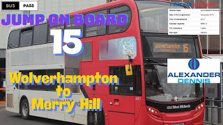 🚌 Route 15 from Wolverhampton to Merry Hill | Ultimate Shopping Transit |  Ride & Shop 🚍