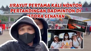 Jirayut Pertama Kali Nonton Pertandingan Badminton di Istora Senayan