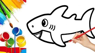 How to Draw a Shark | Easy Drawing Step By Step for kids