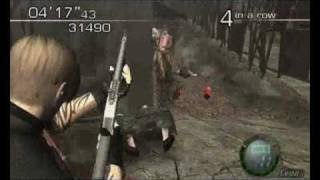 Resident Evil 4 (PC) - Mercenaries -  How To Get 5 Stars With Leon In Village