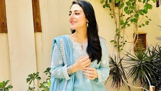 Shazeal Shoukat is Effortlessly Elegant in Baby Blue Jora