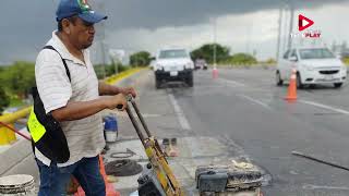 Cierran carril de baja en anillo Periférico por mantenimiento