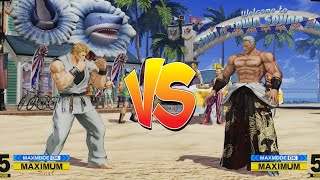 KOF XV | Ryo Sakazaki Vs Geese Howard (HARDEST)