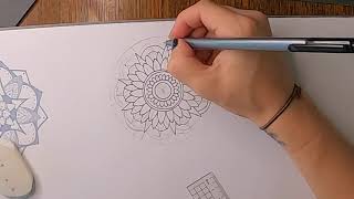 August Daily Timelapse Mini Mandala Challenge - Day 24