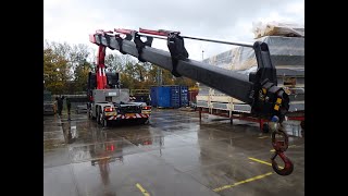 Fassi F1100 crane with Scania R500