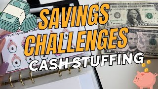 Cash Stuffing my savings challenges | March budget 2024