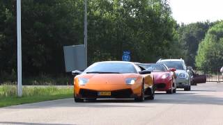 Lamborghini Murciélago LP670-4 SuperVeloce & Ferrari F430 Spider (Assen)