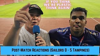 Post-Match Reactions - Lion City Sailors v Tampines Rovers (Singapore Premier League 24/25)