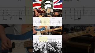 God Save The Queen - Sex Pistols - Guitar - Bass - Lesson - Rolling Tab