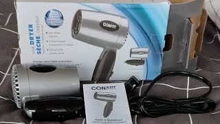 UNBOXING HAIR DRYER FOR TRAVELLERS | CONAIR | MABHZ YEN YANG