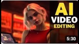 AI Video EDITING   Free AI Tutorial for BEGINNERS