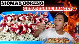 MUKBANG SIOMAY GORENG DAN MIE LEMONILO RASA AYAM BAWANG