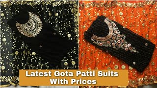 Stylish gota patti suits | Latest beautiful gota patti work designs | gota patti work