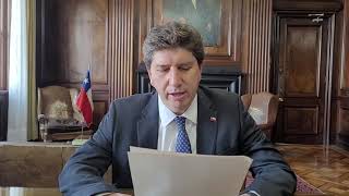 Video Statement from Rodrigo Cerda, Chile's Minister of Finance