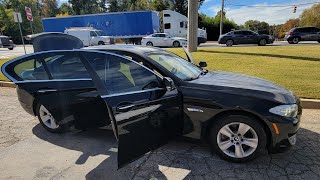 2012 BMW 528I Xdrive Interior View Walk-around Pre-purchase inspection video by Karcheckz Atlanta