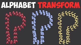 Alphabet Lore Snake Transform Letter P from all Letters AZ part