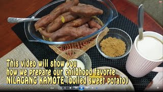 Nilagang Kamote | Boiled Sweet Potato | Favorite Snack | Ilocano Food