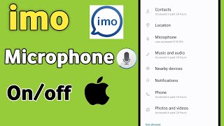 imo microphone off kaise kare | imo microphone kaise band kare