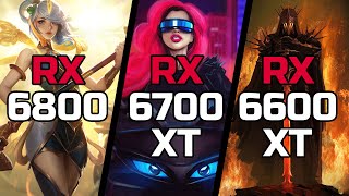 RX 6800 vs RX 6700 XT vs RX 6600 XT - Test in 21 Games