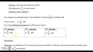 Méthodes pour prendre une fraction d'un nombre