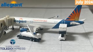 *ONLY ALLEGIANT* Gemini Jets 1:400 Toledo Express Airport Update | July 2024.