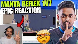 Mazy Epic Reaction On Manya 1v7 Reflex Clutch 🥵🚀