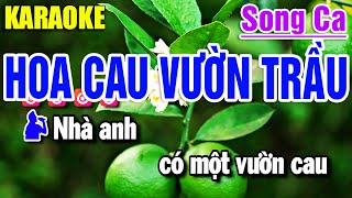 Karaoke Hoa Cau Vườn Trầu Nhạc Sống Song Ca G#m | Yến Như