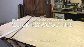 3 Quick Plywood Sheet Tips