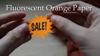 Starburst Sale Stickers | Fluorescent Orange