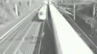 Man almost gets hit by 2 trains !!