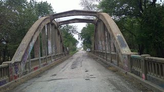 historic bridge tour part 3 Rainbow marsh bridge, Delaware River truss bridge 5-12-23