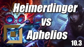 Heimerdinger vs Aphelios Bot Live Commentary Ranked NA 10.3