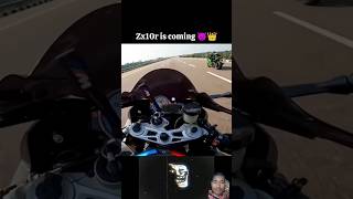 Kawasaki ⚡️Ninja Zx10r rider Bike🏇 2k #shortsvideo Viral 1k$ 1M ✨️ Viral video @refugiomental6032