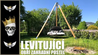 Zahradní houpačka - Postavím obří levitující houpací postel pro dvě/tři osoby | Relax Tiny house 4K