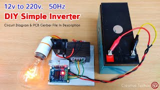 how to make simple inverter 12v to 220v using TL494 PWM