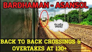 Furious Crossings & Overtakes MEMU at 220 Kmph😵 - Rajdhani + Duronto + Shatabdi - INDIAN RAILWAYS❤️