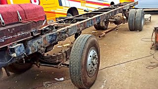 leaf Spring Installation at local shop| Hino Bus Leaf Spring Installation | Manufacturing Insights