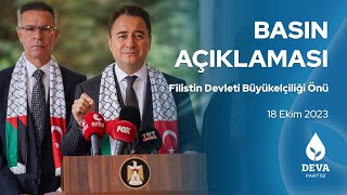 Filistin Devleti Büyükelçiliği Önü l Basın Açıklaması