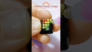 🌈DIY Rainbow Keycap: 💎Upcycle Leftover Diamond Beads💡#shorts #art #keycaps #beads #artandcraft #diy