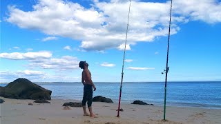 1ºparte SURFCASTING em Setúbal, direto Pesca Portugal ao vivo surf casting live stream fishing