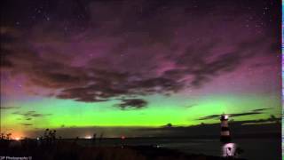 Aurora Borealis Northern Lights Timelapse over Anglesey North Wales 7th October 2015 07/10/15