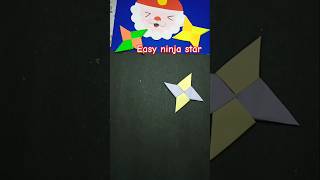 Easy paper ninja star ⭐#paper craft #papertoy #shortvideo #craft #youtubeshorts #viralvideo #shorts