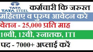 Tata Steel Recruitment 2023 | Tata Steel Career | Tata Steel Job Vacancy | Tata Steel New Jobs