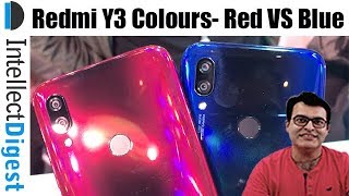 Redmi Y3 Colour Comparison- Red VS Blue