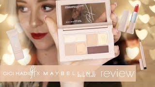 GIGI HADID X MAYBELLINE MAKEUP REVIEW! | LifeOfMeganandLiz