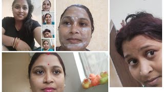 Hair colour and facial #gujarat #kutch #mundra #video 🥰🥰