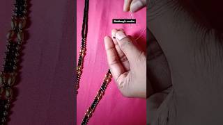 Full making video gehu beads long mangalsutra design making #shorts