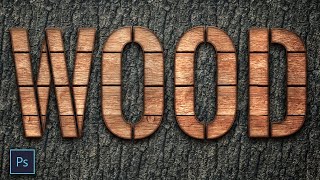 How To: Wood Text Effect In Photoshop (3 Min) | Wooden Texture Effect