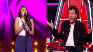 Giuliana rejoint l'équipe de Claudio Capéo lors des auditions à l'aveugle de The Voice Kids 2024