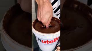 #nutella and shupa shups chocolate #chocolate #funny #shortvideo #shorts